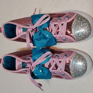 Big Gir High Top Sequence Sneakers